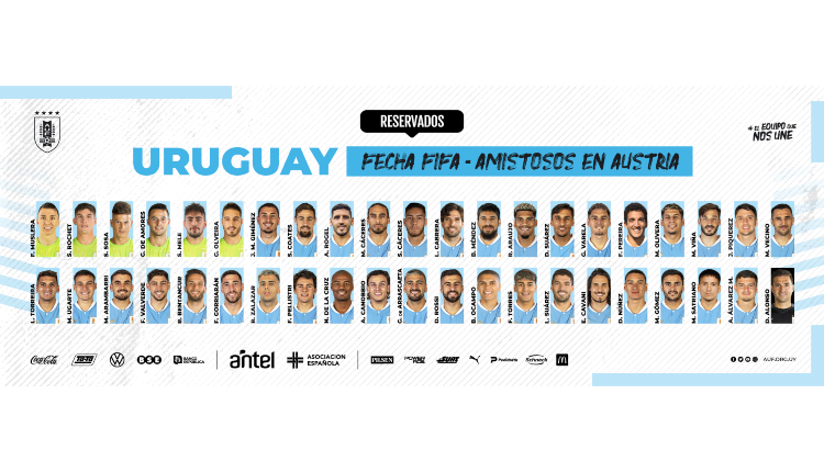 Esta es la convocatoria de Uruguay para el Mundial 2022: lista