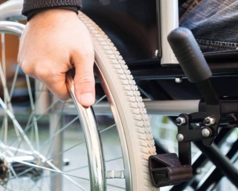 Discapacitado silla de ruedas