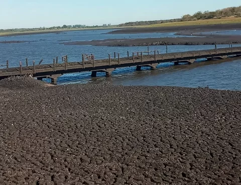 reserva de agua en Paso Severino en sus mínimos históricos.