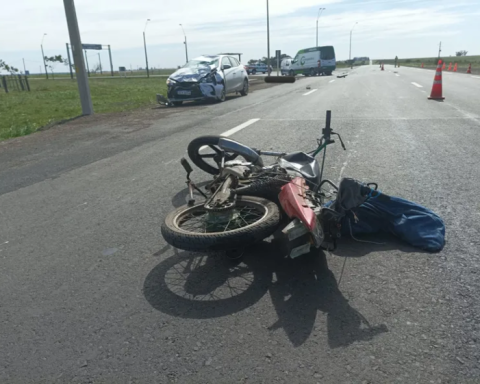 Moto motocicleta accidente