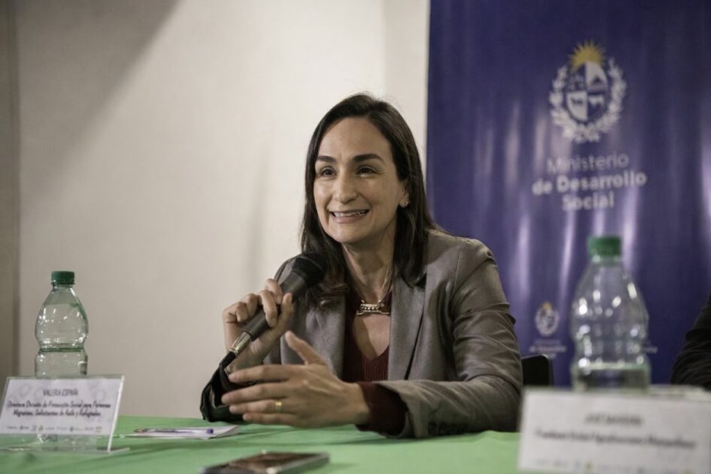 Valeria España, directora de la División de Protección Social para Personas Migrantes