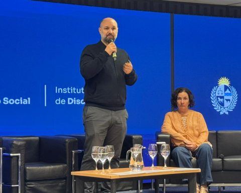 Director Nacional de Discapacidad, Federico Lezama y la Psic. Antonia Irazábal Alterna