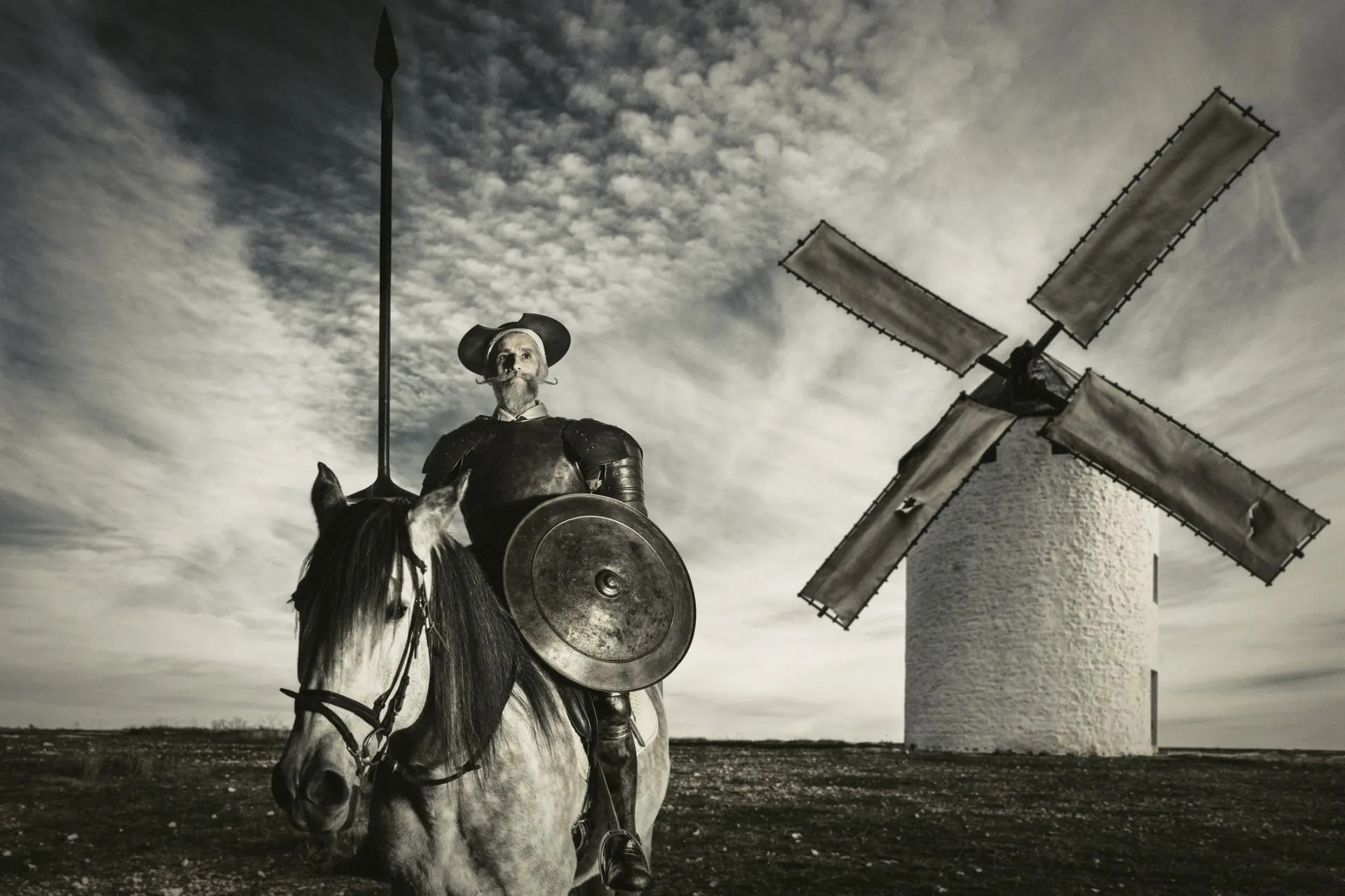Don Quijote de la Mancha es la obra cumbre de la Literatura universal escrita por Miguel de Cervantes.