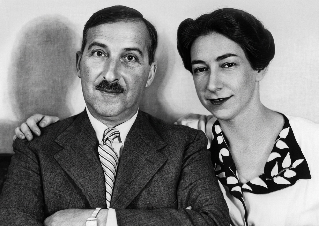 Stefan Zweig y su esposa Lotte Altmann