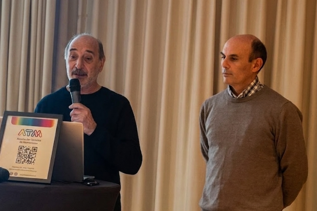 Miembros de la directiva de ATM José Garín y Luis Santana